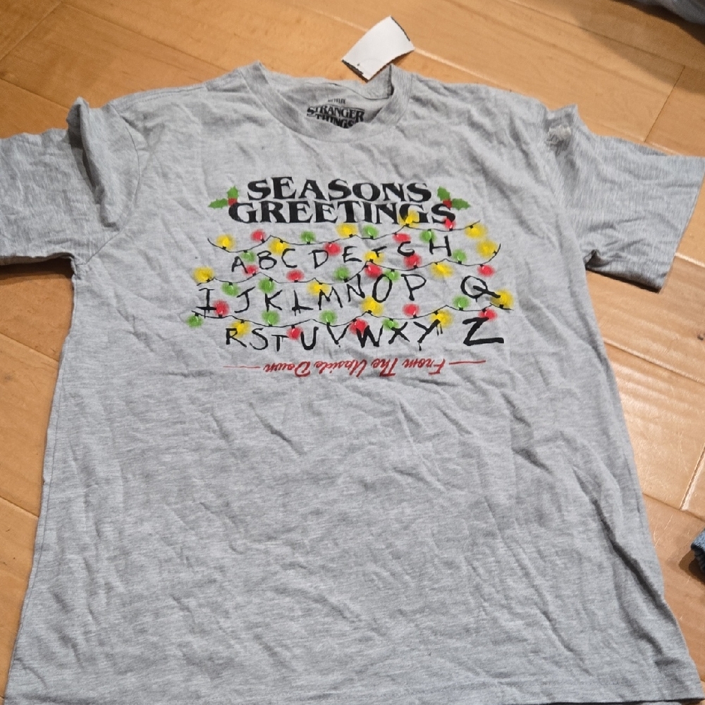 Stranger Things Gray Short Sleeve Tee